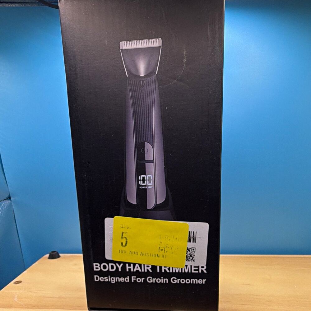 Men's Trimmer for Body Grooming, Black, Waterproof, USB Rechargeable, LED .NWOT